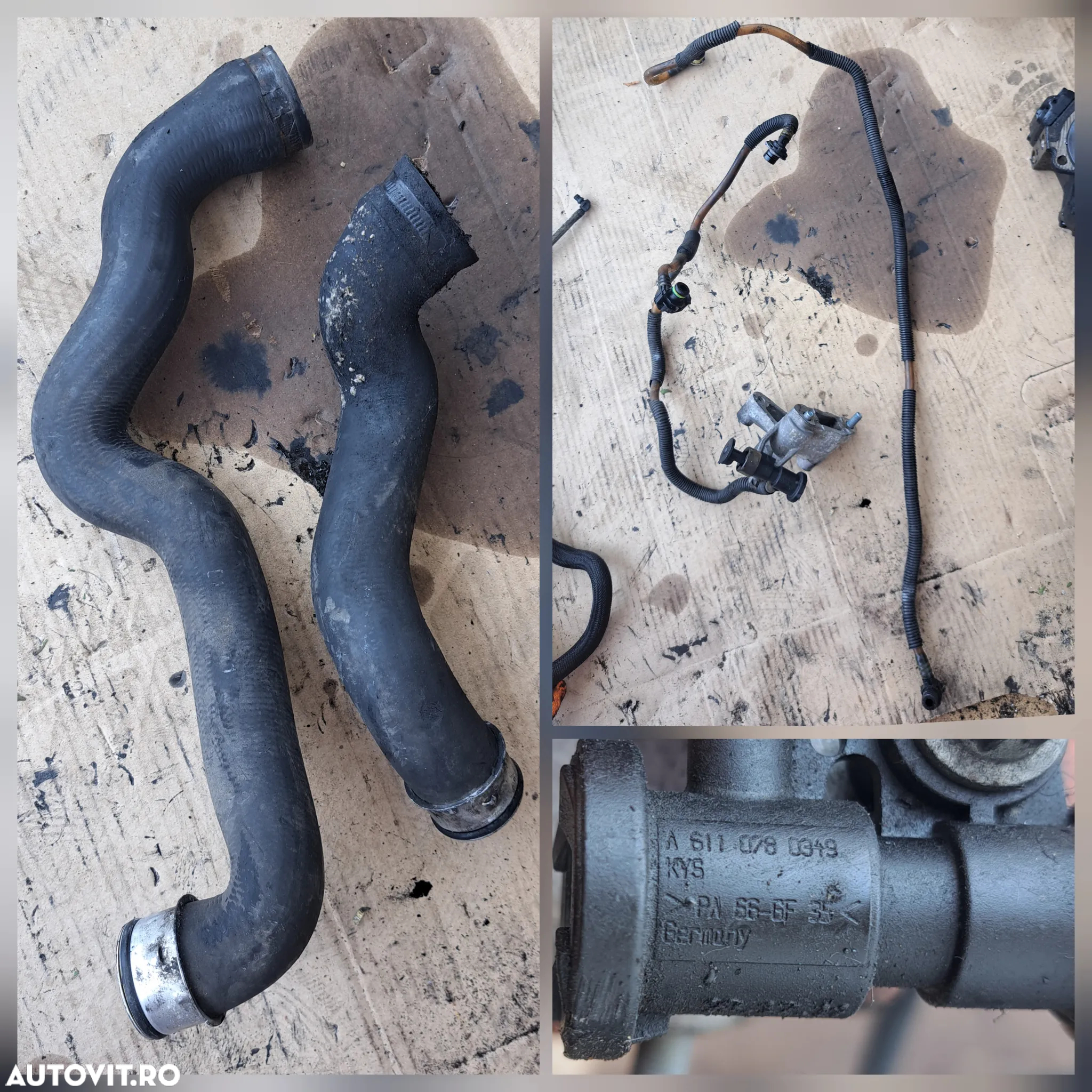 Anexe motor mecedes sprinter 2.7 270 cdi cdi w905 2,2 cdi 2000-2007 cod motor om612 alternator electromotor termoflot instalatie electrica motor turbina clapeta EGR rampa injectoare - 12