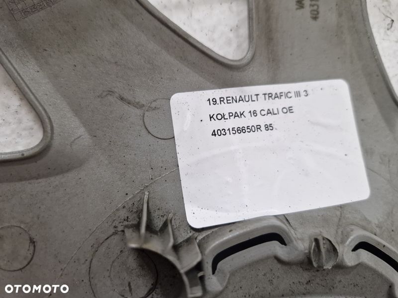 RENAULT TRAFIC III 3 KOŁPAK 16 CALI OE 403156650R - 8