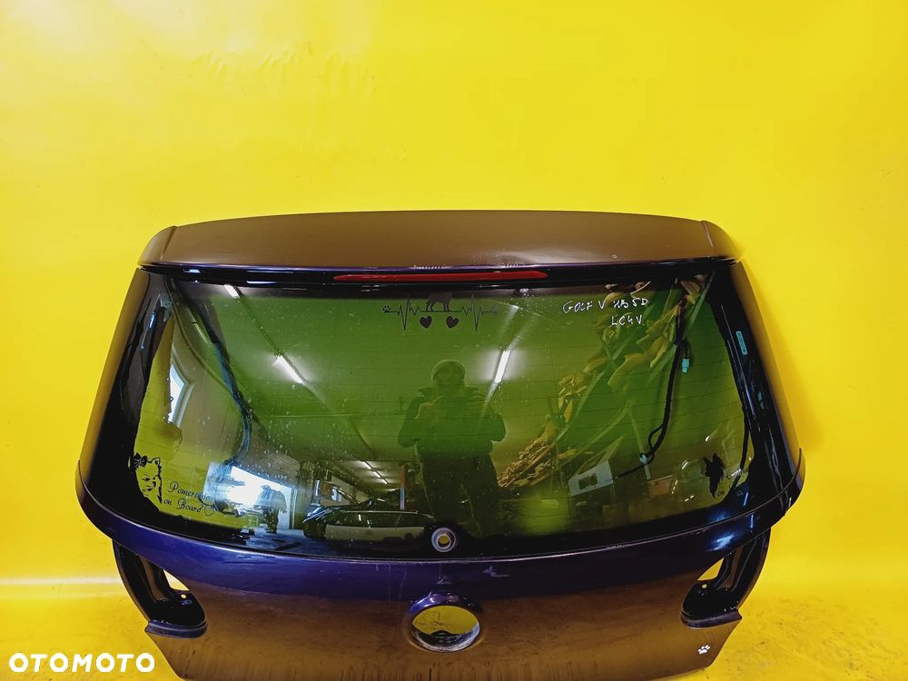 KLAPA TYŁ TYLNA SZYBA BAGAŻNIKA VW GOLF V 5D HB LAK. LC4V NR486 - 2