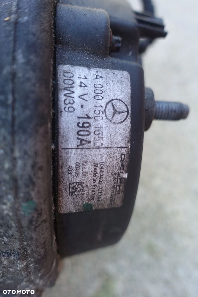 ALTERNATOR WODNY MERCEDES W210 3,2 CDI 190A - 2
