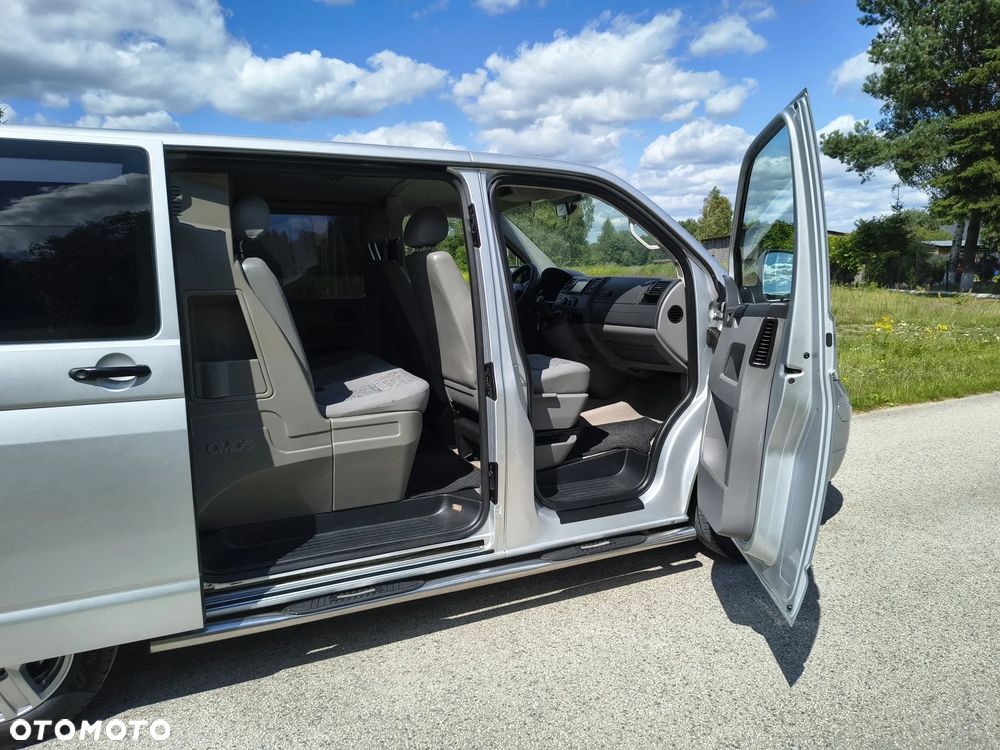 Volkswagen TRANSPORTER T5 Klima Elektryka Tempomat Duże Radio Brygadówka Dubel Kabina Klapa Rury - 13