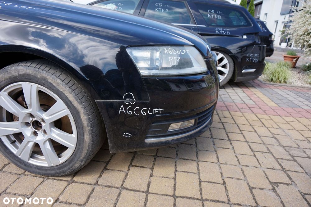 MASKA ZDERZAK BŁOTNIKI LAMPY A6 C6 LIFT LY9B  AUDI 2008-2011 CZARNY PRZÓD KOMPLETNY - 28