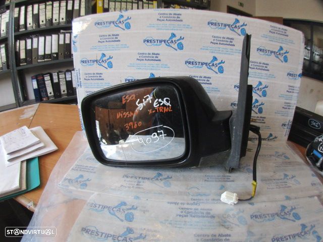 Espelho Esp4097 NISSAN  X-TRAIL 1 FASE 2 2006 2.2DCI 4X4 136CV 5P PRETO ESQ ELETRICO 3 PINOS - 1