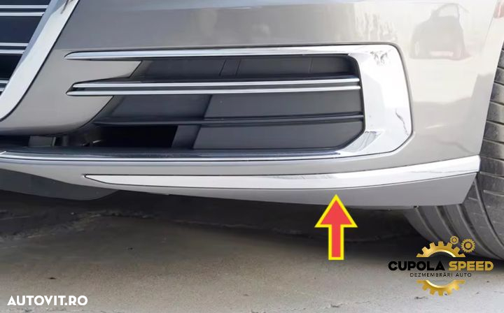 Ornamet crom bara fata stanga 4N0853333 2ZZ OE-Produs NOU Audi A8 D5 - 2