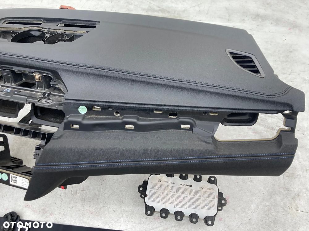 BMW X1 F48 X2 F39 DESKA KONSOLA KOKPIT PULPIT PÓŁKA PARAPET PODUSZKI POWIETRZNE KIEROWCY PASAŻERA AIRBAG PASY PAS SZYTA NIĆ SKÓRA na wymianę od RĘKI Raz2 !!! - 6