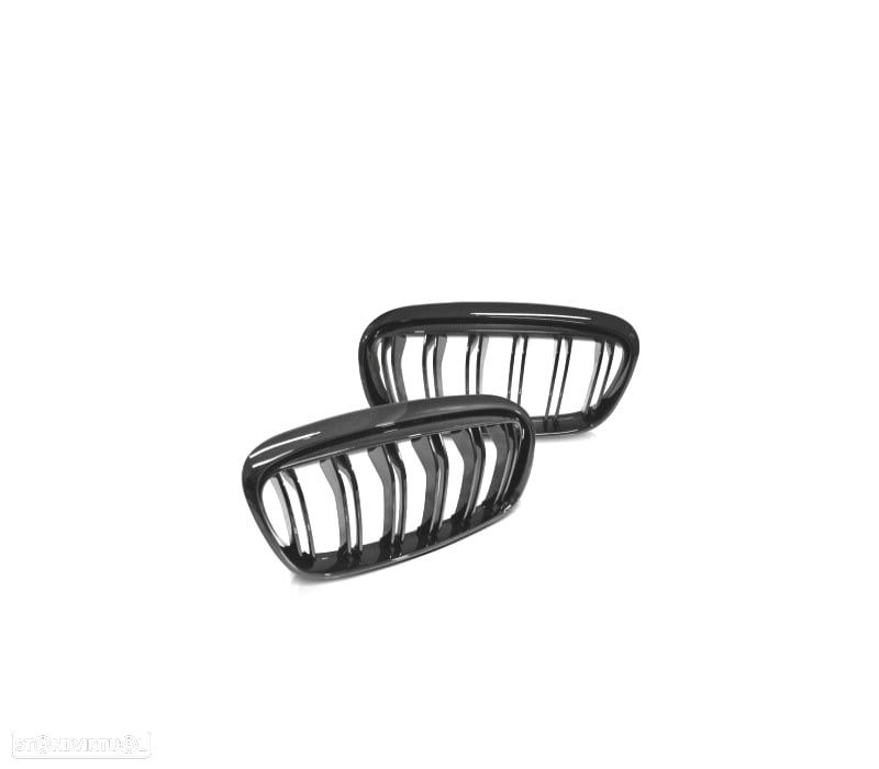 GRELHAS BMW F45 F46 15-17 DESPORTIVA DUPLA BARRA PRETO BRILHANTE - 5