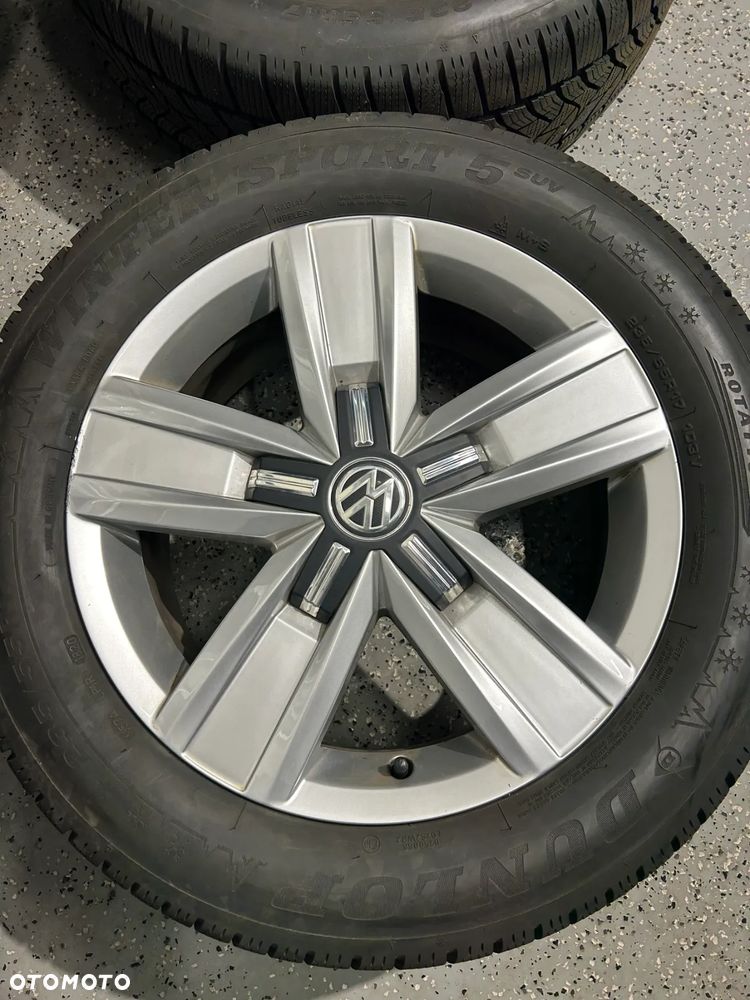 Oryginalne koła zimowe FELGI 17 VW T6 T6.1 T5 MULTIVAN 5x120 Dunlop 235/55R17 jak NOWE - 6