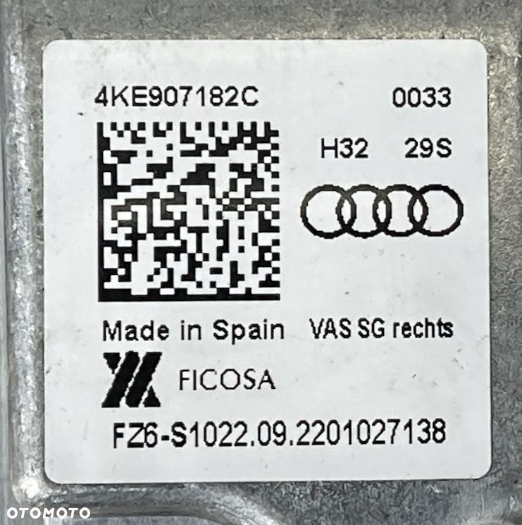 AUDI E-TRON WYŚWIETLACZ LUSTERKA PRAWY 4KE907182C - 8