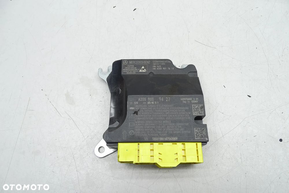 Mercedes C Klasa W205 Moduł Sterownik poduszek Airbag A2059009427 - 1