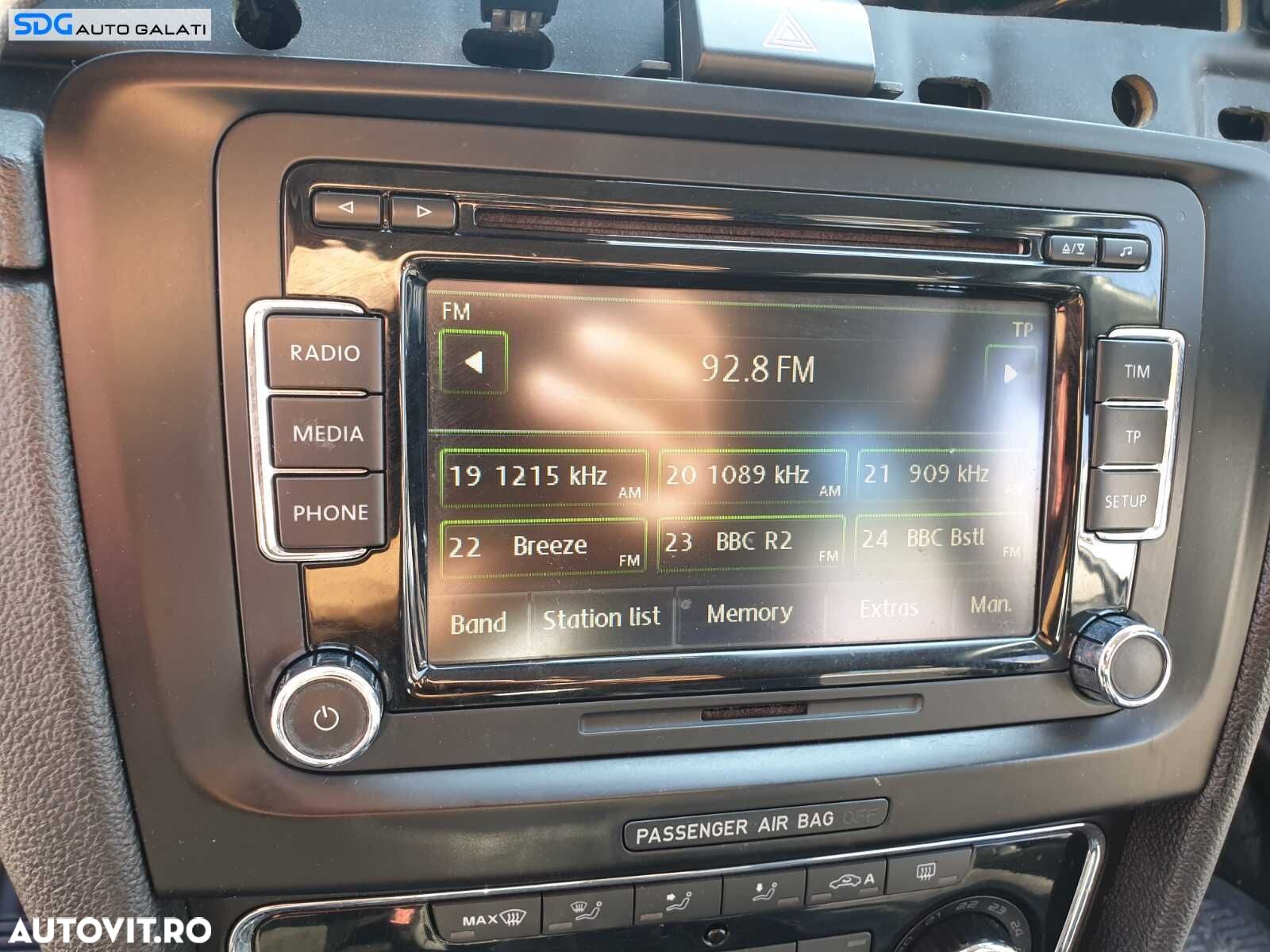 Radio CD Player Skoda Octavia 2 2008 - 2013 Cod sdgrcsbss21 - 1