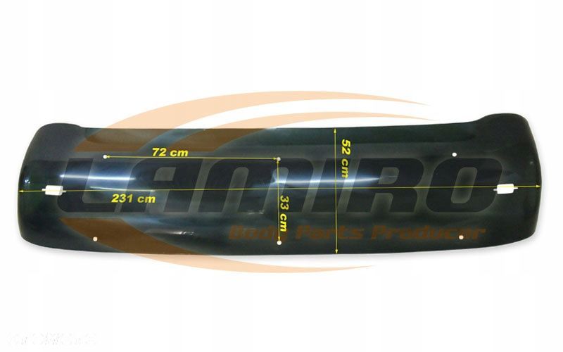 MERCEDES ACTROS MP1 OSŁONA PRZECIWSŁONECZNA SPOILER BLENDA NISKA KABINA - 1