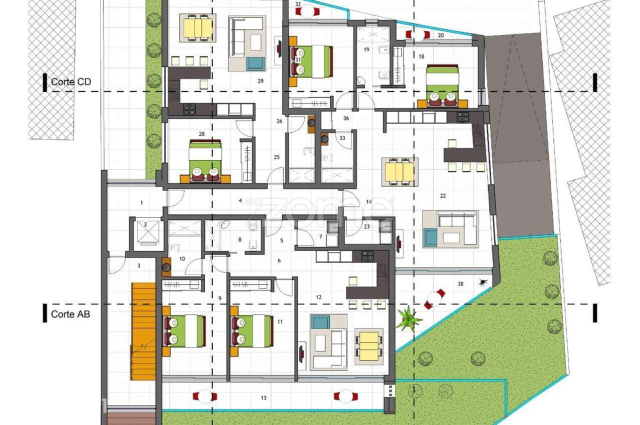 Apartamento T2 - B - Albacoa Residence - Lugar de Baixo - Grande imagem: 3/12
