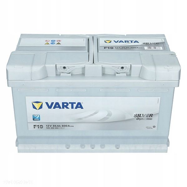 Akumulator Varta F19 12V 85Ah Silver Dynamic P - 19,7 kg - 2