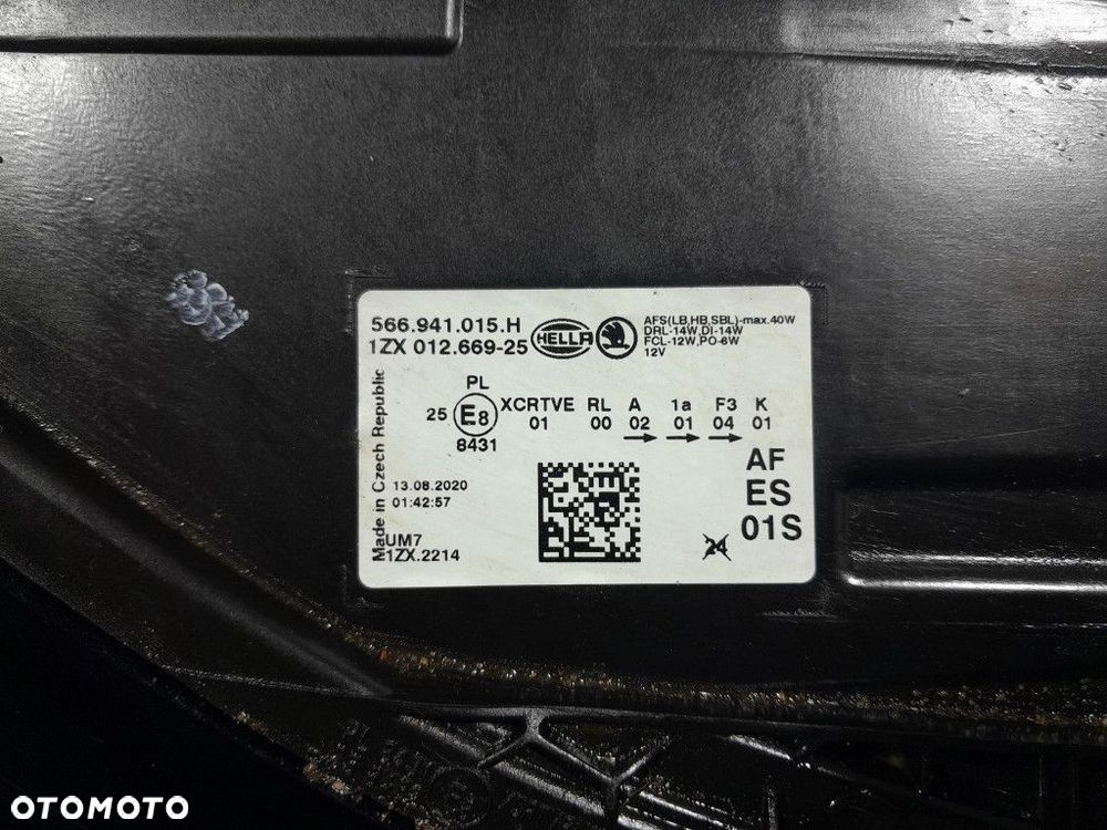 SKODA KODIAQ I LIFT 19- REFLEKTOR LEWY LAMPA PRZÓD 566941015H - 13