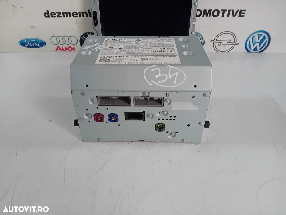 Unitate Radio Cd Navigatie Volvo XC90 XC60 S90 V90 Cod 31667536 An 2016-2020 - 1