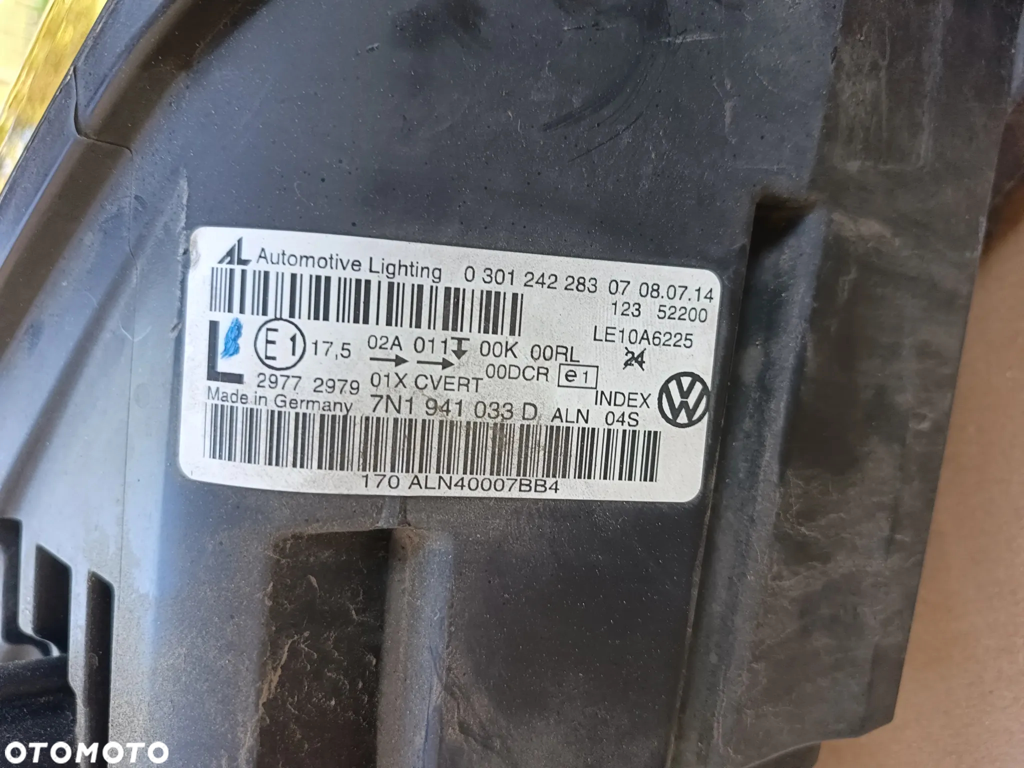 Bi-xenon przedni lewy VW Sharan skrętny lampa 7N1941033D reflektor - 5
