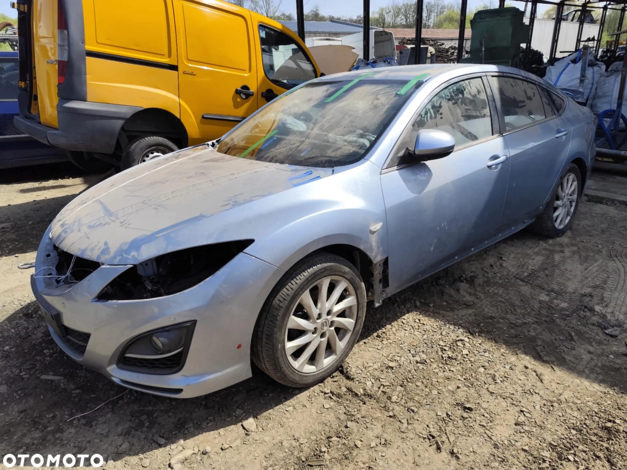 mazda 6 II GH maska zderzak lampa grill błotnik drzwi zbiornik paliwa szyba lusterko klamka klapa - 2