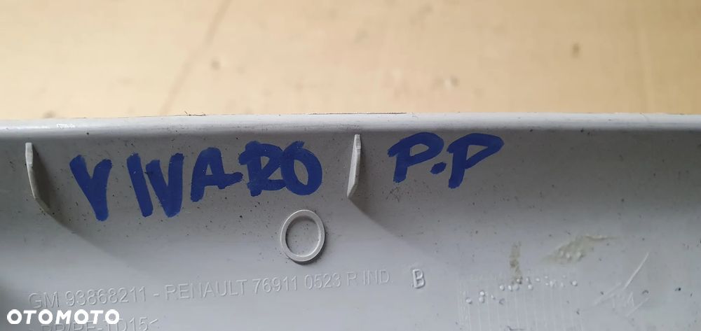 Osłona poszycie słupka prawy przód Opel Vivaro B Trafic III 93868211 - 7