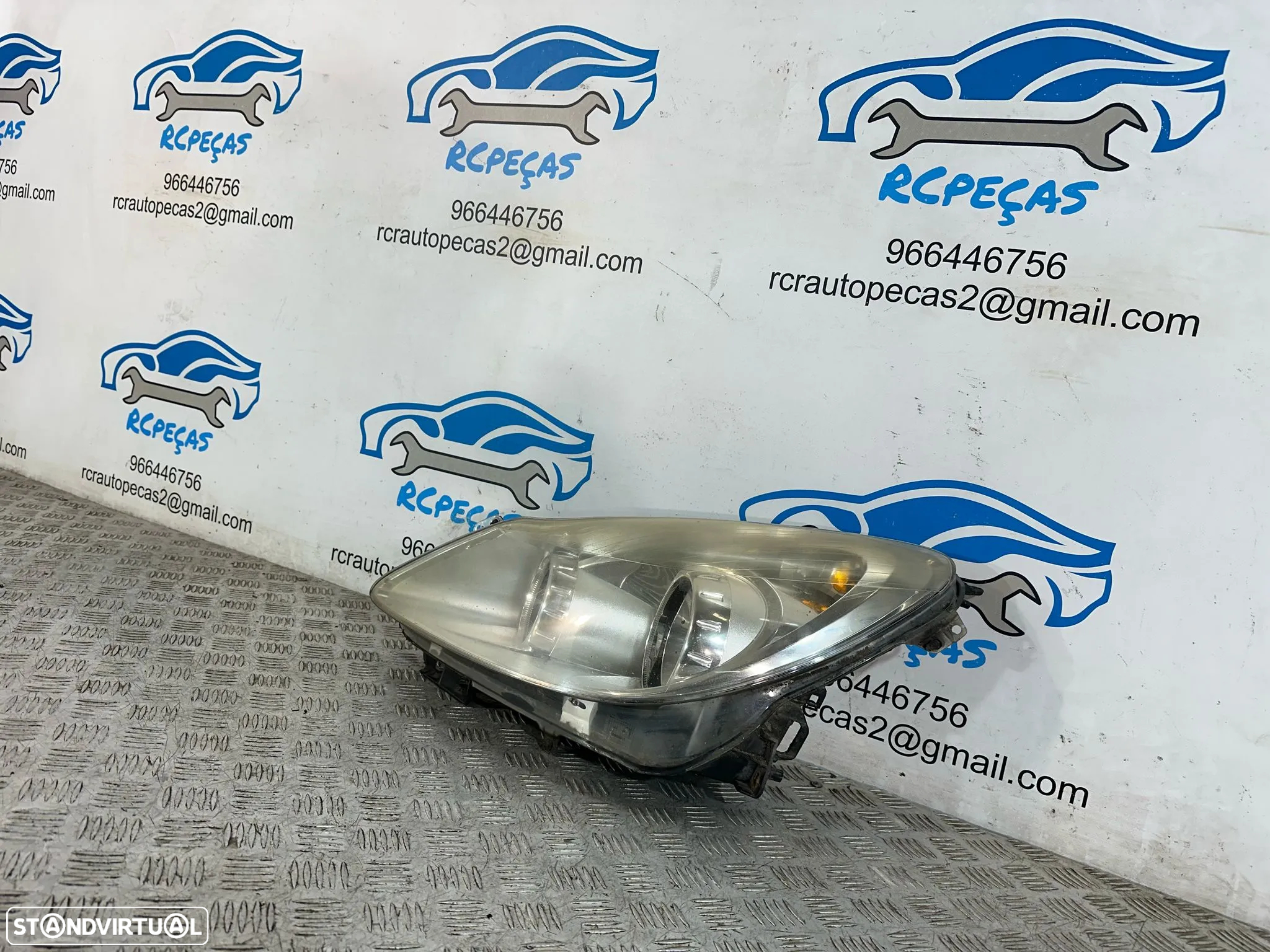 .Conjunto Oticas Farois Frontal Frente Esquerda Direita Halogenio Original GM Opel Corsa D 13186384 13186383 2006 - 2014 - 13