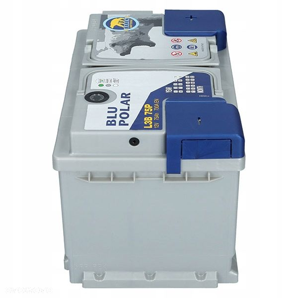 Akumulator Baren Blu Polar 12V 75Ah 730A P - 8