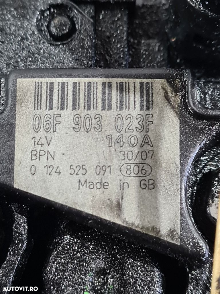 Alternator Mitsubishi Outlander 2.0 D 2007 - 2012 140CP 1968CC BSY (931) Diesel 06F903023F - 5
