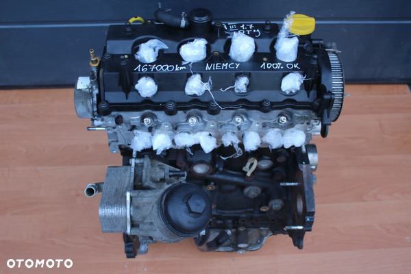 SILNIK SŁUPEK OPEL ASTRA H J MERIVA B ZAFIRA C B MOKKA CORSA D 1.7 CDTI A17DTJ 167000km NIEMCY
