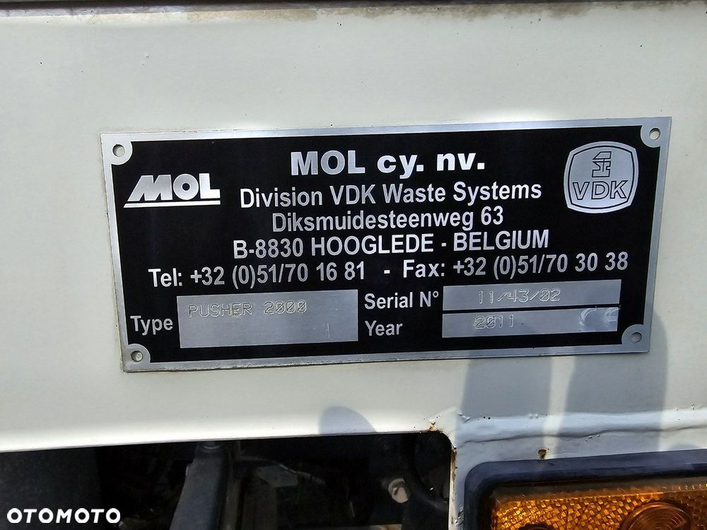 DAF LF 2011 Śmieciarka MOL PUSHER 2000 - 17
