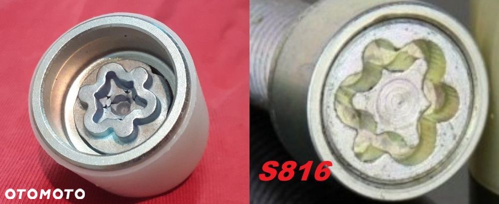Nasadka zabezpieczająca Nakładka Adapter Złodziejka Do Śrub Audi (koniczynka) - 16