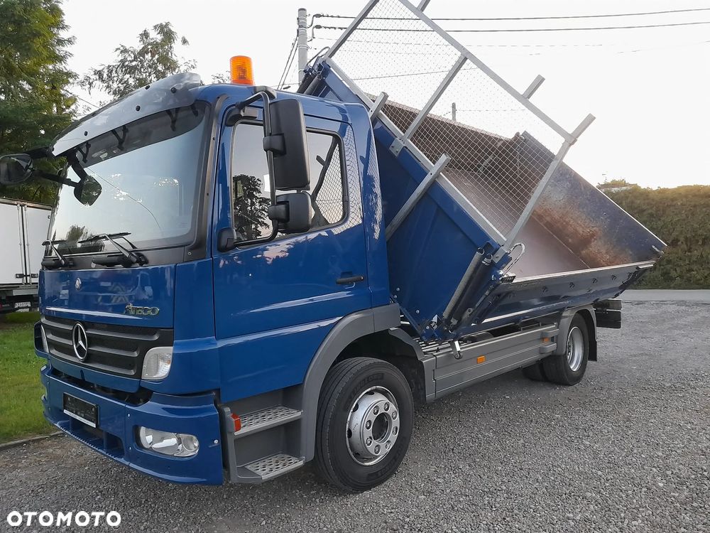 Mercedes-Benz ATEGO 1223K 6 - cylindrów!!  FABRYCZNA WYWROTKA MAILLER Kiper + HDS Dzwig żuraw Palfinger 5+6 funkcja, DODATKOWE zasilanie hydrauliczne przyczepy PRZYCZEPA 16 ton!!! Pełny serwis ASO ORYGINALNY Potwierdzony przebieg 126000km - 3