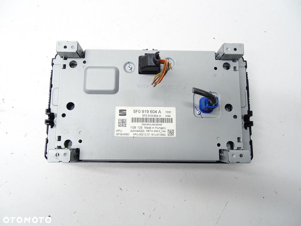 RADIO WYŚWIETLACZ PANEL EKRAN NAWIGACJA NAVI 5F0919604A SEAT LEON III - 5