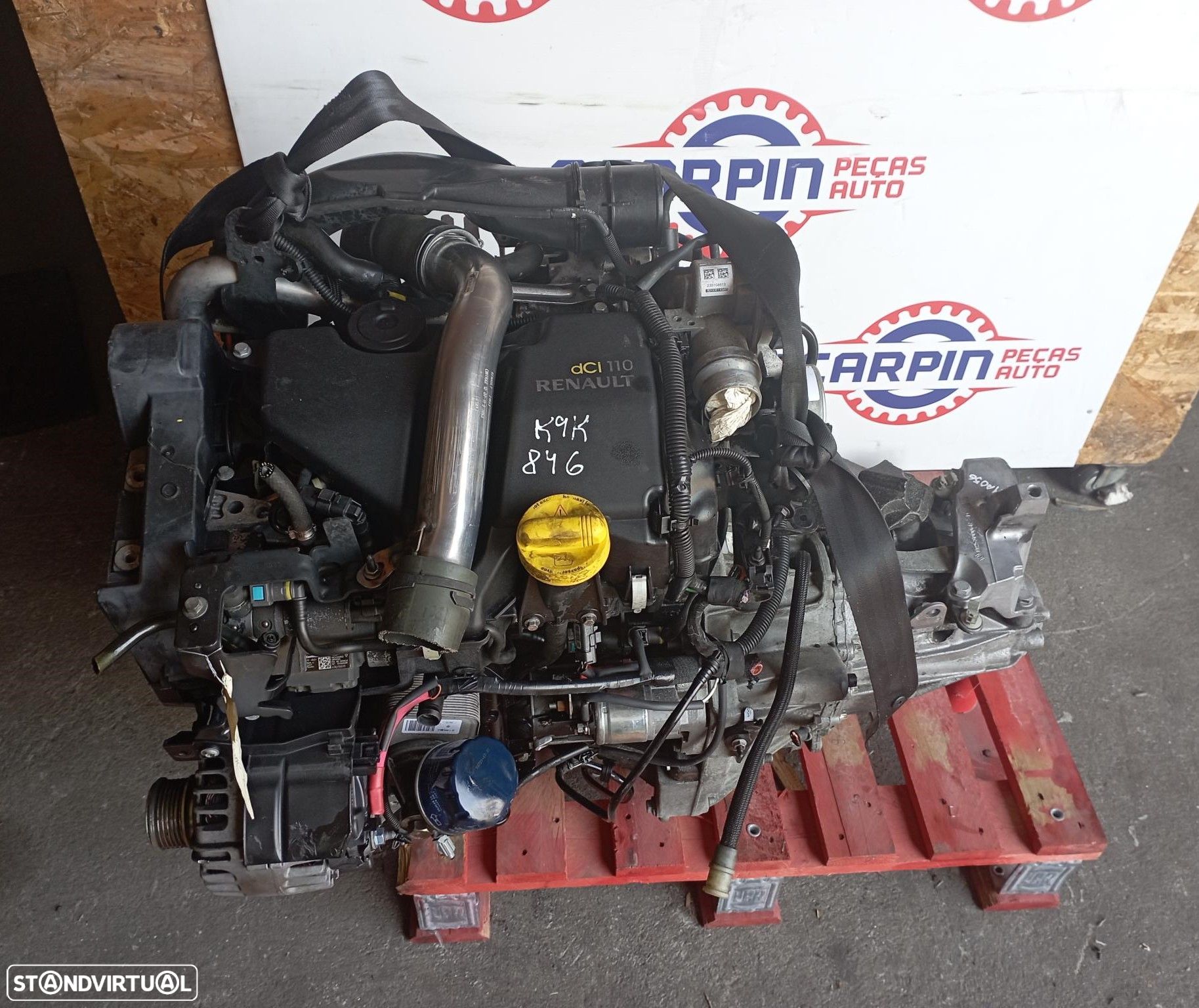 Motor Renault Megane III/Scenic III/Laguna/Dacia Lodgy 1.5 Dci Ref: K9K846 - 1