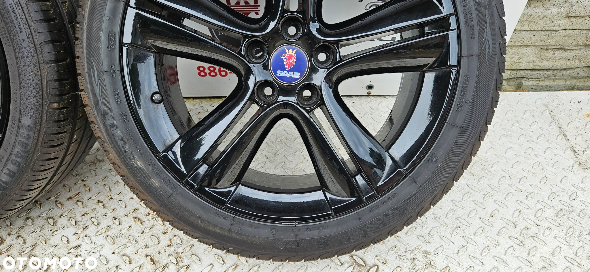 SAAB 9-3 93 II Komplet kół Alufelg Felgi Alufelgi z oponami Koła 12770237 ET 41 7.5Jx18 5x110  Opona 235/45/18 R18 18 Cali Opona Zima - 17