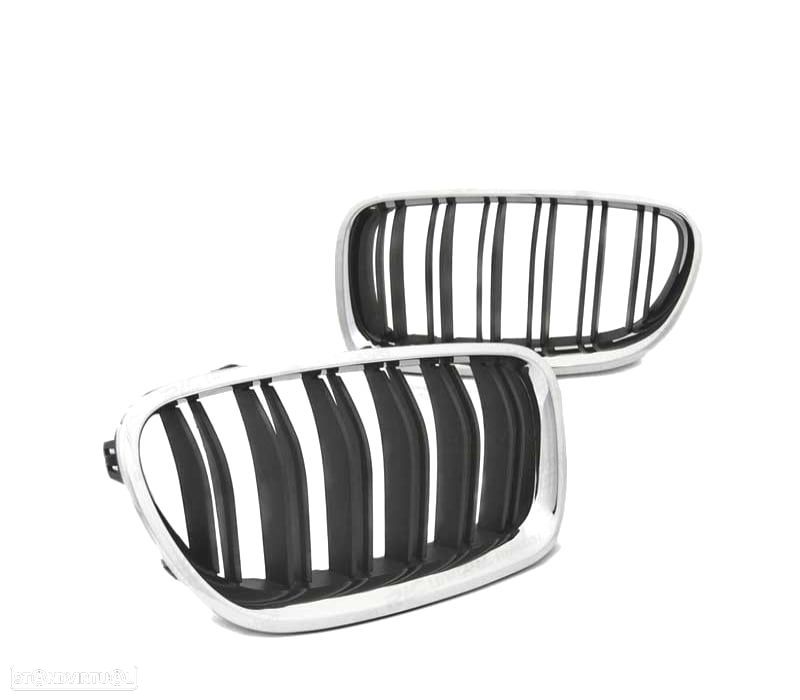GRELHAS BMW F10 F11 10-16 LOOK M5 BLACK CROMADO - 2