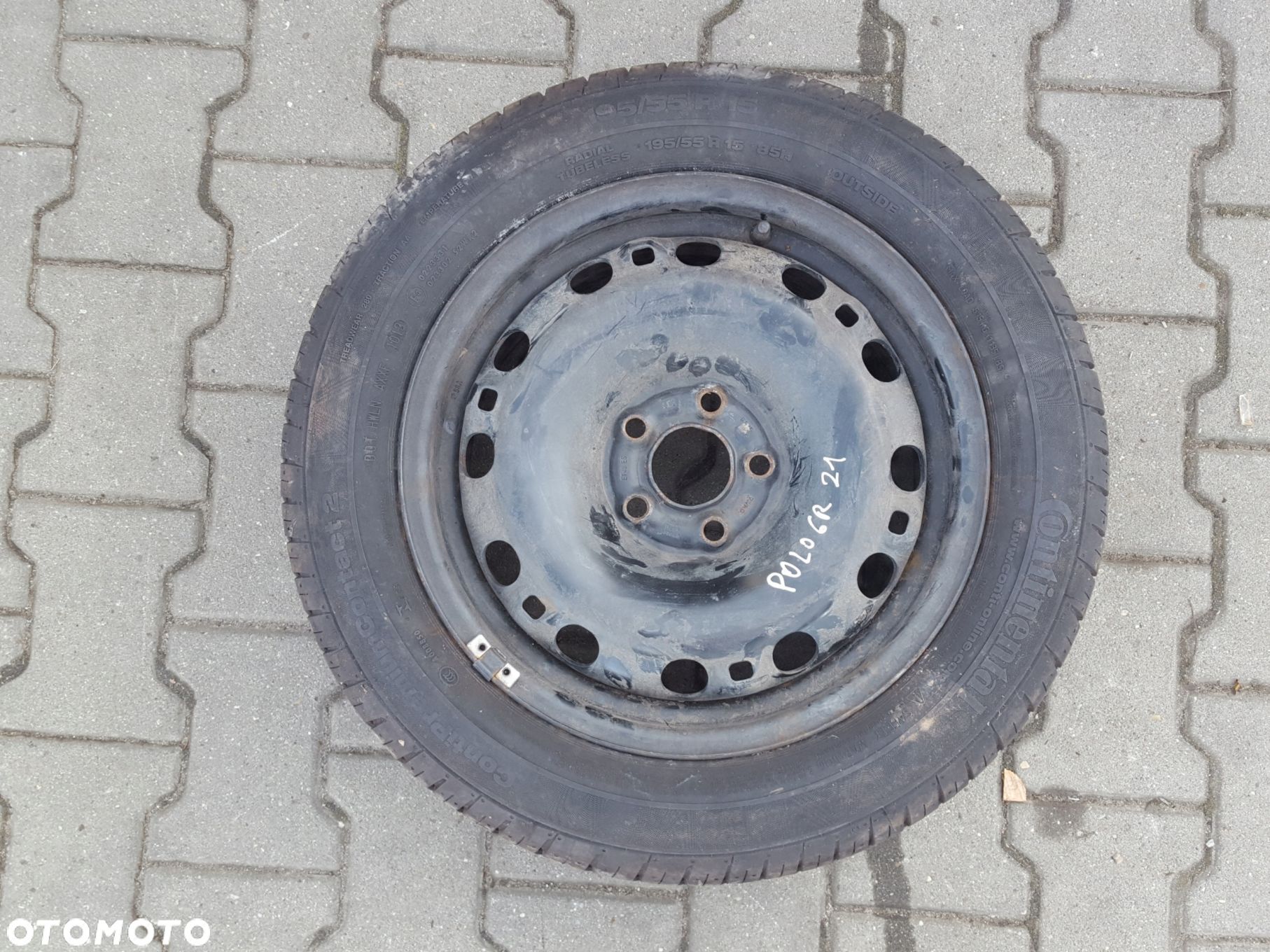 VW POLO 6R IBIZA IV 08r- FABIA II KOŁO ZAPASOWE 15 5X100 - 1