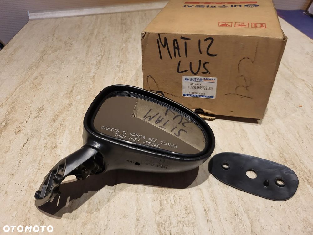 Lusterko PRAWE DAEWOO MATIZ 96380522 REGUL Z ZEWN brak osłony - 3