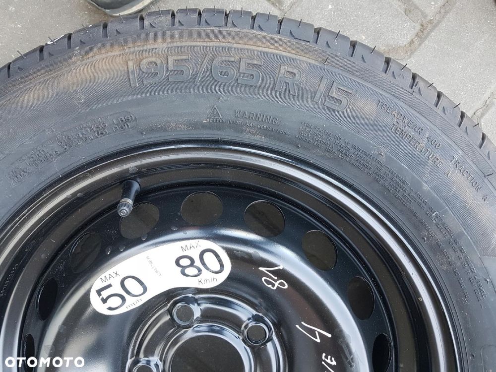 RENAULT MEGANE IV 4 2016r- KOŁO ZAPASOWE 15 5X114.3 - 3