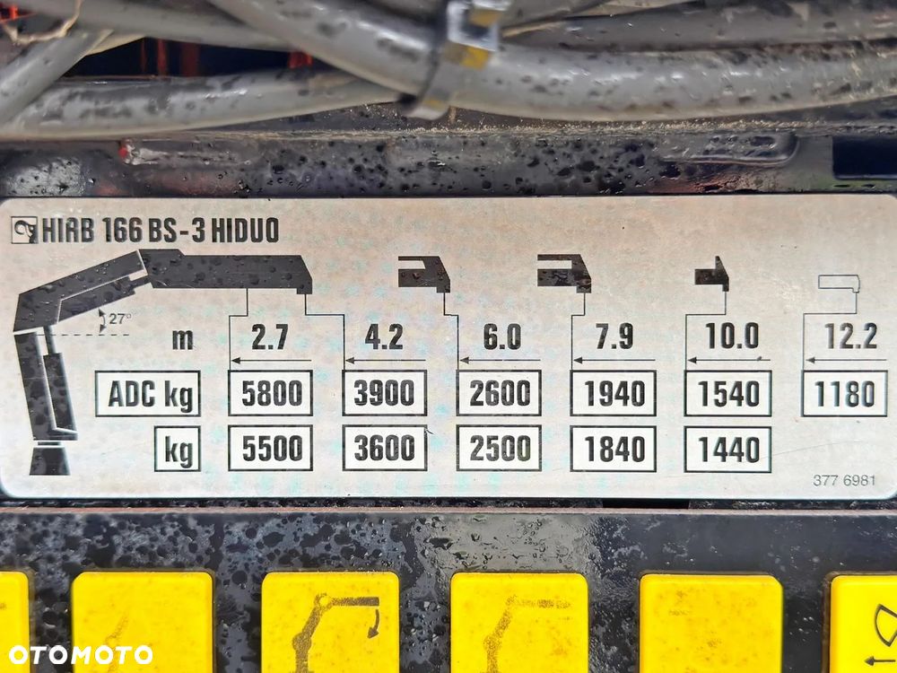 Renault K 380 * SKRZYNIA 6,75 m * HIAB 166 BS - 3 HIDUO+PILOT/6x4 *STAN BDB - 8