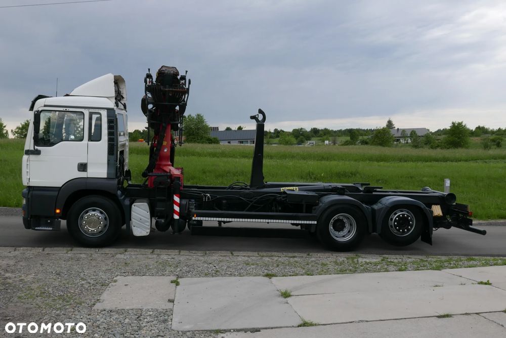 MAN MAN TGA 26.410 PALFINGER EPSILON MEILLER HAKOWIEC Z HDS Z DŹWIGIEM DO ZŁOMU KONTENERÓW ODPADÓW RECYKLINGU ODPADÓW - 25