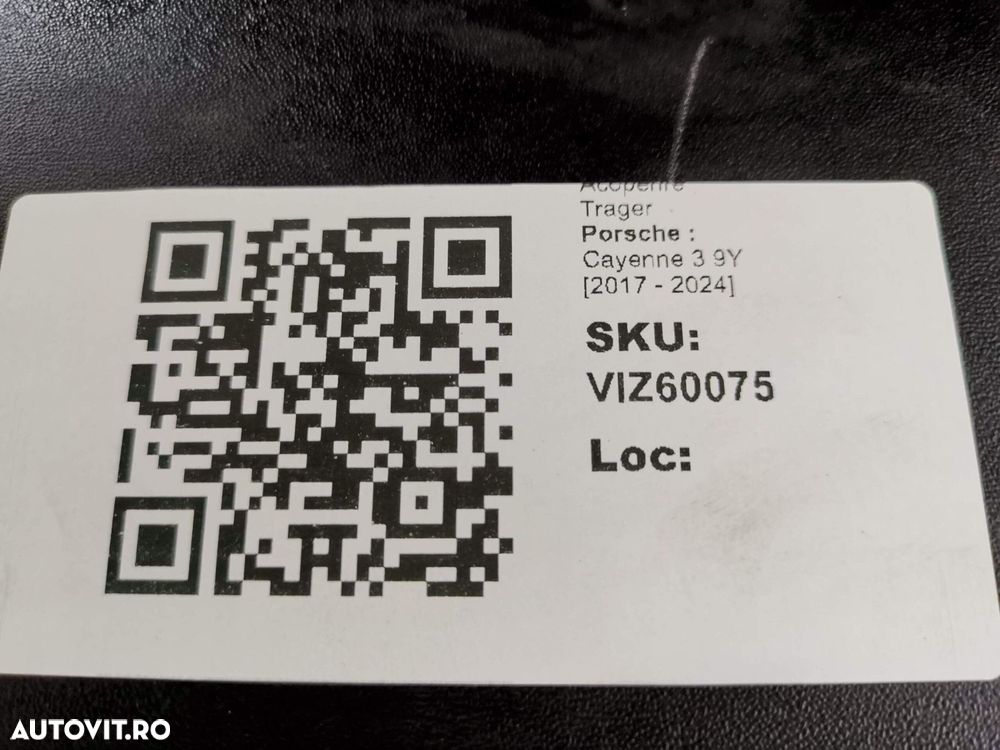 Acoperire Trager Porsche  Cayenne 3 9Y 2017 2018 2019 2020 2021 2022 2 - 8