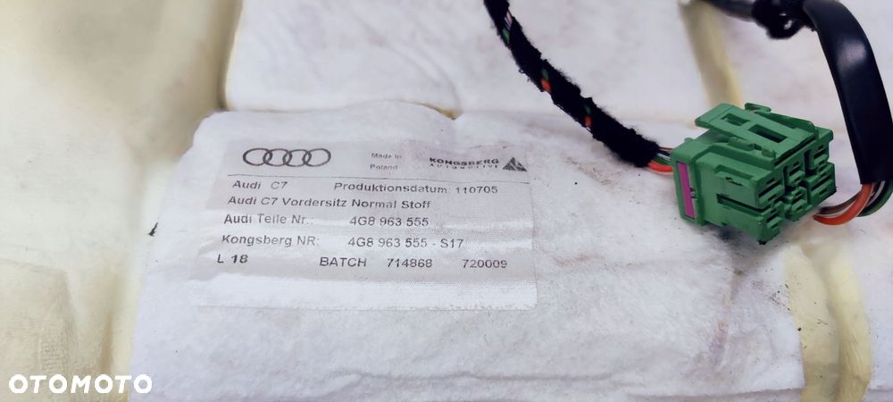 MATA GRZEWCZA FOTELA DÓŁ AUDI A6 C7 A7 4G8963555 - 2