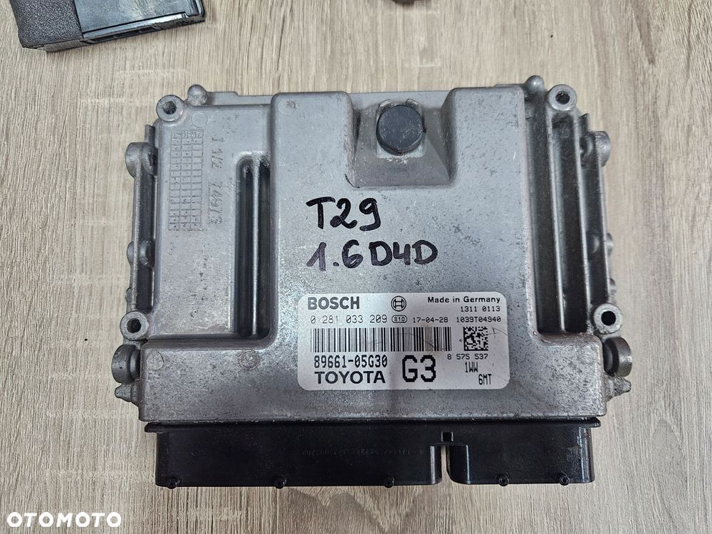 toyota avensis t29 15-18 1.6 d4d komputer kluczyk stacyjka - 2