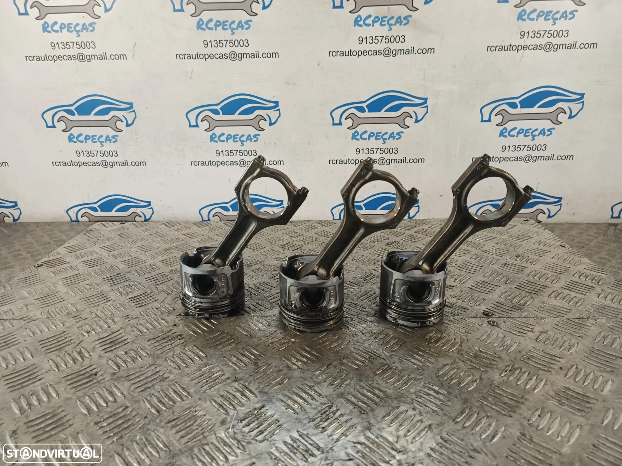 PISTÃO PISTÕES MOTOR BMW SERIE 1 E82 120D 16V 177CV N47D20C E81 E87 E88 SERIE 3 E90 E91 320D X1 E84 20D PISTON PISTONS BIELA BIELAS - 3