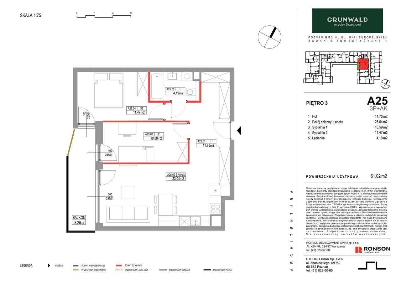 3-pokojowe mieszkanie 61m2 + balkon Bez Prowizji - Pełny obrazek: 2/11