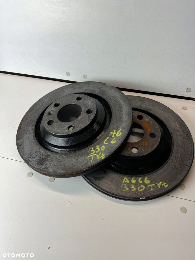 Tarcza hamulca tylnego 330mm Audi A6 S6 C6 4F 2010 TYŁ KOMPLET - 1