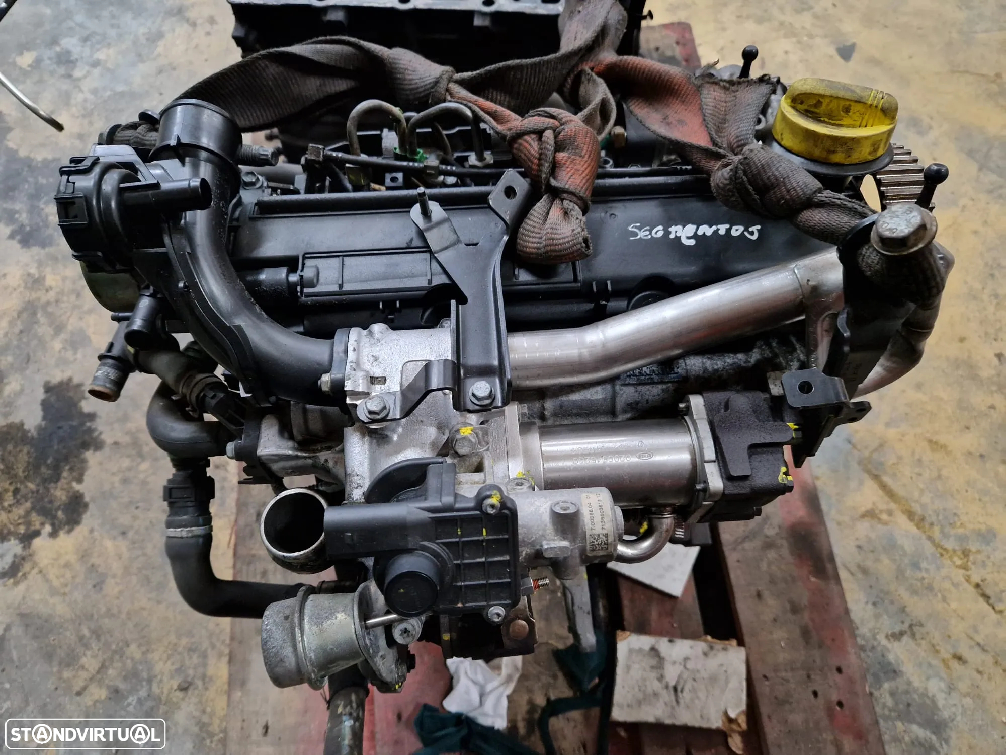 Motor usado para peças K9K766 1.5 DCI 85CV RENAULT CLIO III 3 DELPHI - 4
