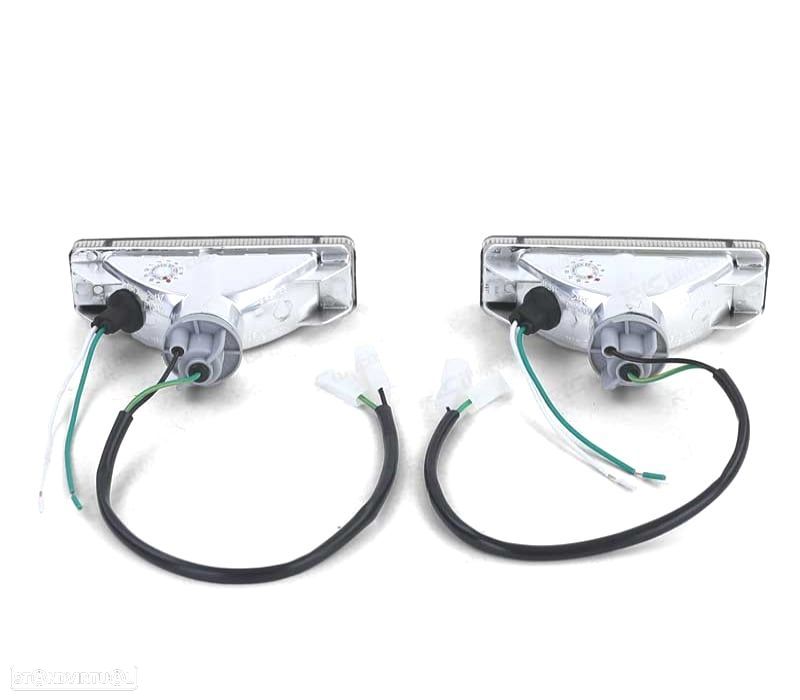 PISCAS FRONTAIS VOLKSWAGEN VW GOLF JETTA POLO CRISTAL CLARO PRETO COM LUZES DE POSIÇÃO - 4