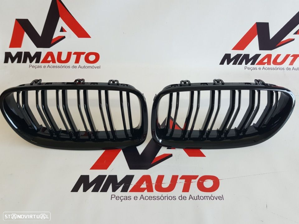 Grelhas BMW Série 5 F10 F11 Look M5 Preto Brilho - 4