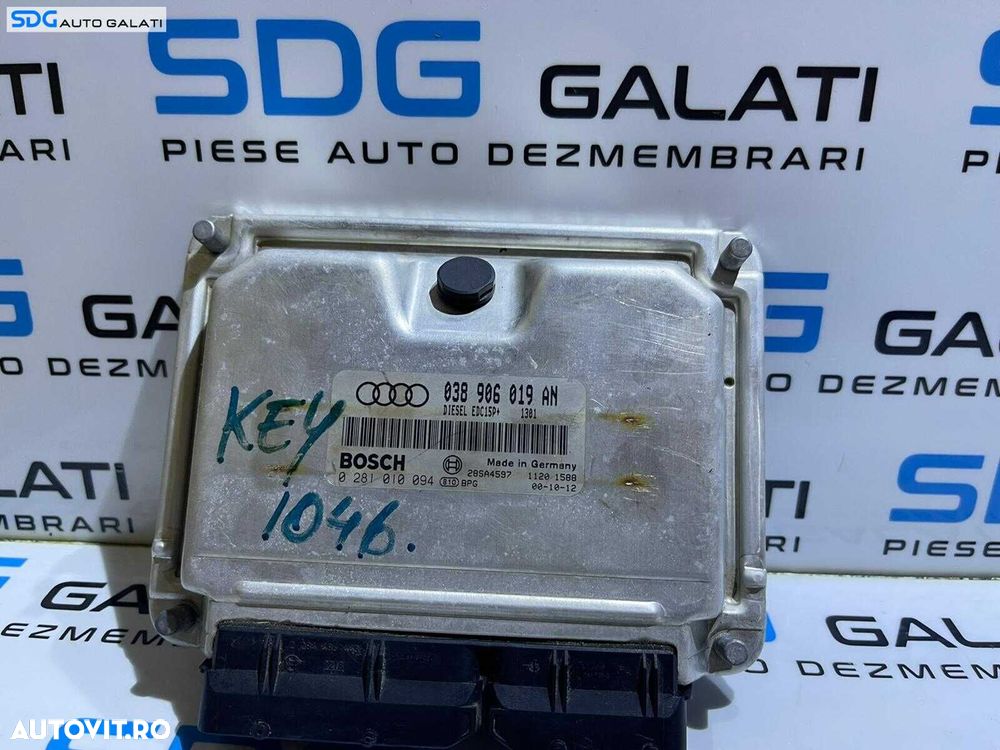 ECU Calculator Motor Audi A4 B5 1.9 TDI AJM ATJ 1997 - 2001 Cod 038906019AN 0281010094 [L2768] - 1