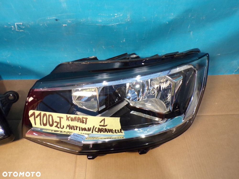 VW T6 CARAVELLE MULTIVAN 15- REFLEKTORY LAMPY PRZEDNIE DEMONTAŻ 2 sztuki - 4