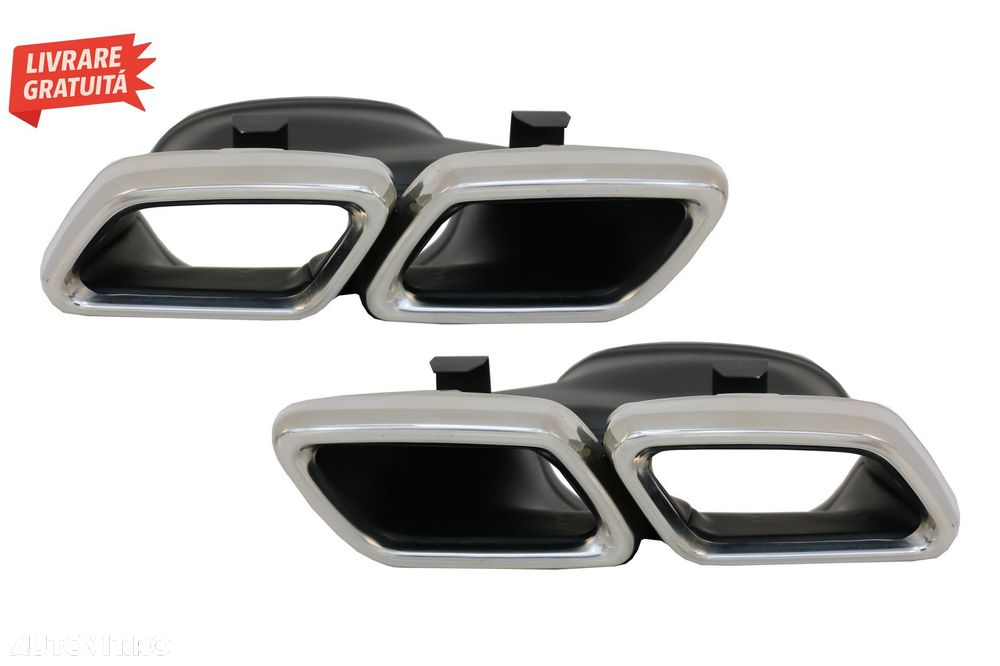 Difuzor Bara Spate cu Ornamente Evacuare Mercedes GLS X166 Facelift (09.2015-2019)- livrare gratuita - 8